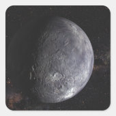 Kuiper Belt Object Vierkante Sticker (Voorkant)