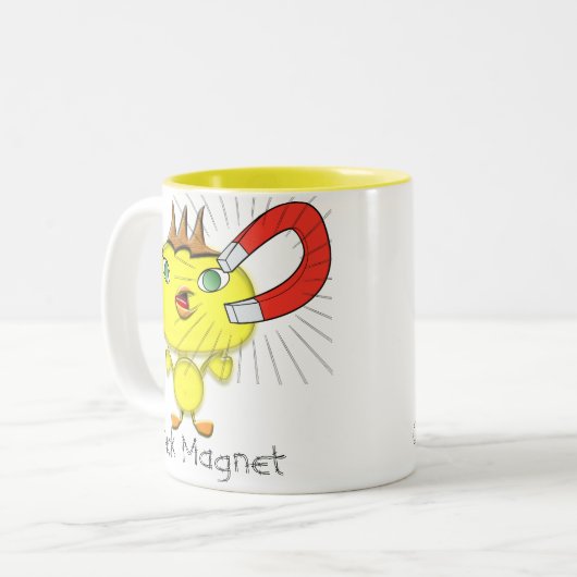 kuipmagneet-Mok Tweekleurige Koffiemok (Voorkant links)