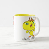 kuipmagneet-Mok Tweekleurige Koffiemok (Voorkant rechts)