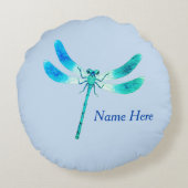 Kuis als een blauwe groene likker rond kussen (Achterkant)