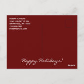 Kuis met krans Rood kerstkaart Briefkaart (Achterkant)