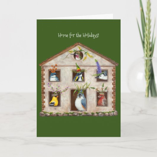 Kuiskaart 'Thuis voor de feestdagen' Kaart (Voorkant)