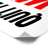 Kuiters winnen nooit winnende winnaars poster (Hoek)