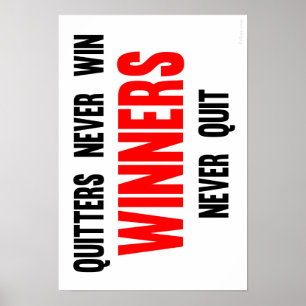 Kuiters winnen nooit winnende winnaars poster
