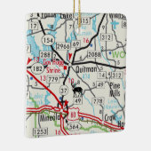 Kuitman TX Road Map Keramisch Ornament (Rechts)