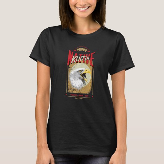 Kuitsh Native American Eagle Spirit  Honor T-shirt (Voorkant)