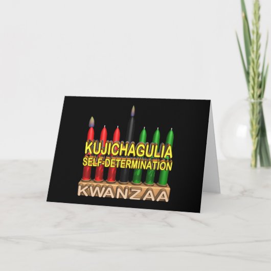 Kujichagulia Feestdagen Kaart (Voorkant)