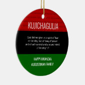 KUJICHAGULIA Kwanzaa Keramisch Ornament (Rechts)