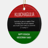 KUJICHAGULIA Kwanzaa Keramisch Ornament (Links)