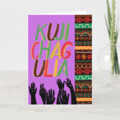 Kujichagulia Self-Determination Kwanzaa Kaart (Voorkant)