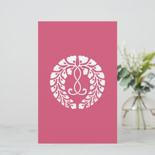 Kujo wisteria briefpapier (Staand voorkant)