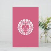 Kujo wisteria H Briefpapier (Staand voorkant)