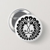 Kujo wisteria H Ronde Button 5,7 Cm (Voorkant /achterkant)