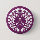 Kujo wisteria ronde button 5,7 cm (Voorkant)