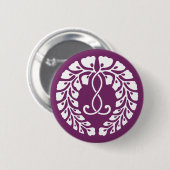 Kujo wisteria ronde button 5,7 cm (Voorkant /achterkant)