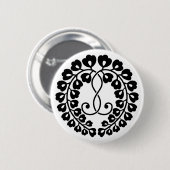 Kujo wisteria ronde button 5,7 cm (Voorkant /achterkant)