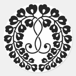 Kujo wisteria ronde sticker