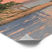 Kujukushima Shimabara door Kawase Hasui Poster (Hoek)