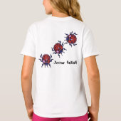 Kukelesaantjes pixelart shirt (Achterkant)