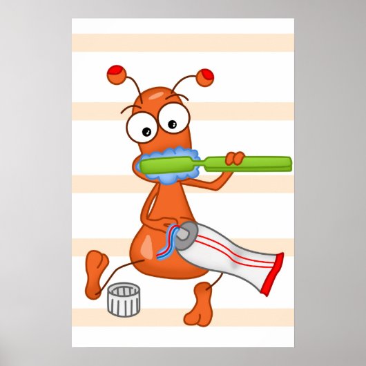 Kukie en tandenborstel 2 poster (Voorkant)