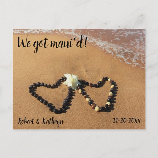 Kukui Nut Lei Beach We hebben Maui'd Briefkaart (Voorkant)