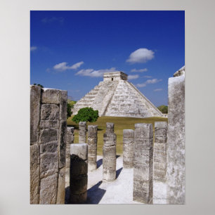 Kukulcan Pyramid, gezien vanuit de groep van de Poster