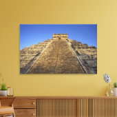 Kukulcan-tempel of Castillo-kasteel) in 2 Canvas Afdruk (Insitu (Woonkamer))