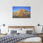 Kukulcan-tempel of Castillo-kasteel) in 2 Canvas Afdruk (Insitu (Slaapkamer))