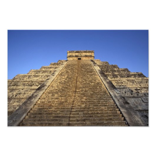 Kukulcan-tempel of Castillo-kasteel) in 2 Foto Afdruk (Voorkant)
