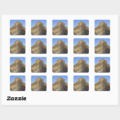 Kukulcan-tempel of Kasteel Castillo) in Vierkante Sticker (Vel)