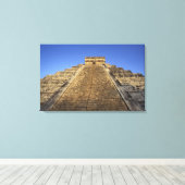 Kukulcan Temple of Castillo Castle) in 2 Canvas Afdruk (Insitu (Houten vloer))