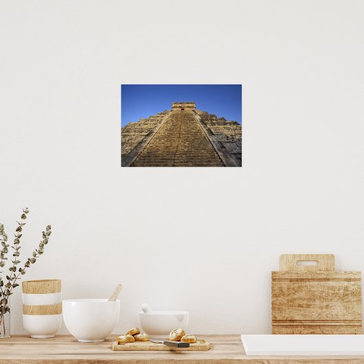 Kukulcan Temple of Castillo Castle) in 2 Poster (Keuken)