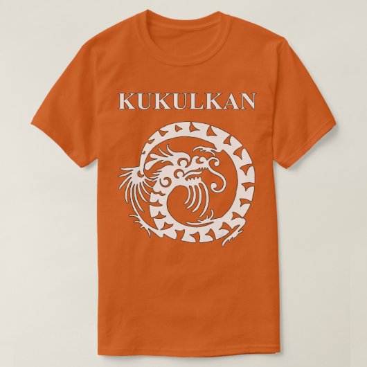 Kukulkan Ancient Mayan Serpent God T-shirt (Design voorkant)
