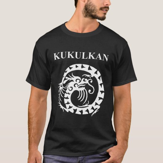 Kukulkan Ancient Mayan Serpent God T-shirt (Voorkant)