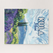 Kula Maui Haleakala Hawaii Lavendel Retro Legpuzzel (Horizontaal)