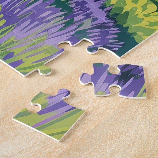 Kula Maui Haleakala Hawaii Lavendel Retro Legpuzzel (Zijkant)