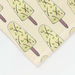 Kulfi Qulfi Indian Food Ice Cream Frozen Dessert Fleece Deken