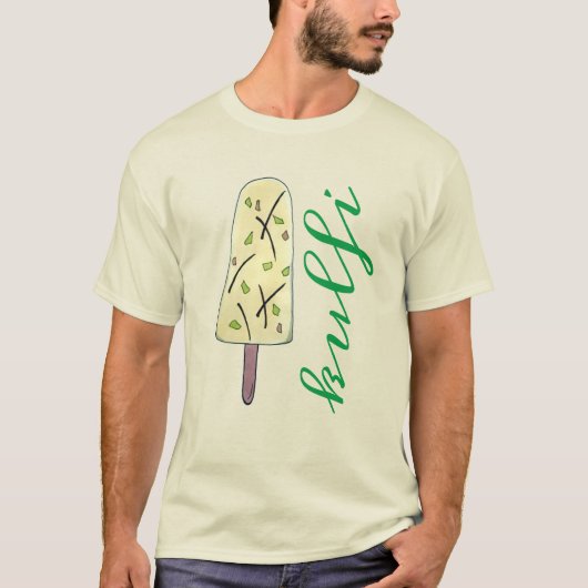 Kulfi Qulfi Indian Food Ice Cream Frozen Dessert T-shirt (Voorkant)