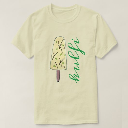 Kulfi Qulfi Indian Food Ice Cream Frozen Dessert T-shirt (Design voorkant)