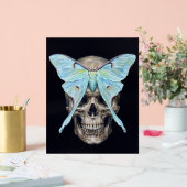 kull en Luna Moth — Memento Mori Impasto Poster (Huwelijk)