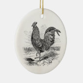 Kulm Fowl Rooster Chicken - Chickens Hen Keramisch Ornament (Rechts)