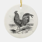  Kulm Fowl Rooster Chicken - Chickens Hen Keramisch Ornament (Voorkant)