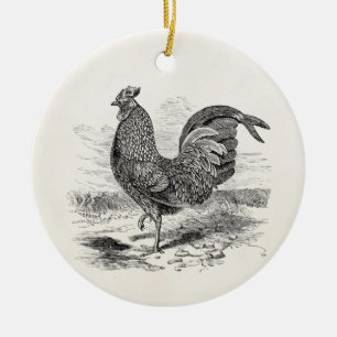  Kulm Fowl Rooster Chicken - Chickens Hen Keramisch Ornament