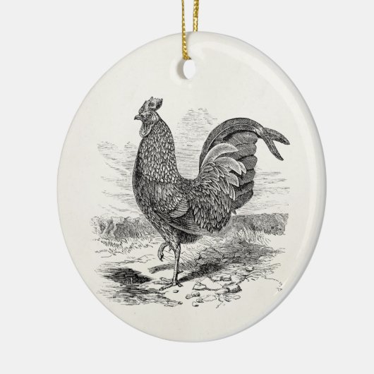  Kulm Fowl Rooster Chicken - Chickens Hen Keramisch Ornament (Links)