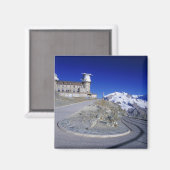 Kulm hotel en pad, Gornergrat, Zermatt, Magneet (Voorkant / Achterkant)
