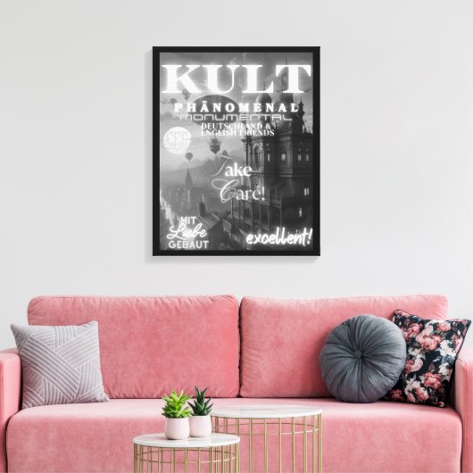 KULT PHÄNOMENAL MONUMENTAL CANVAS AFDRUK (Insitu (Woonkamer))