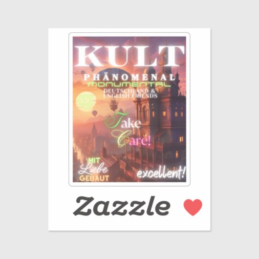 KULT PHÄNOMENAL MONUMENTAL STICKER (Vel)