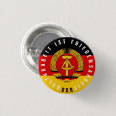 Kulturabeit ist Friedensarbeit Ronde Button 3,2 Cm (Voorkant /achterkant)