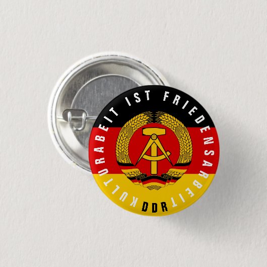 Kulturabeit ist Friedensarbeit Ronde Button 3,2 Cm (Voorkant /achterkant)