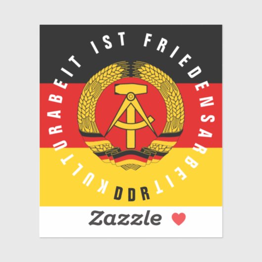 Kulturabeit ist Friedensarbeit Sticker (Vel)